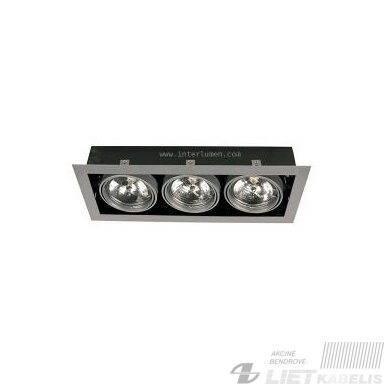 Montuojamas šviestuvas PASEO300, 3x50W, Brilux Montuojamas šviestuvas PASEO300, 3x50W, Brilux