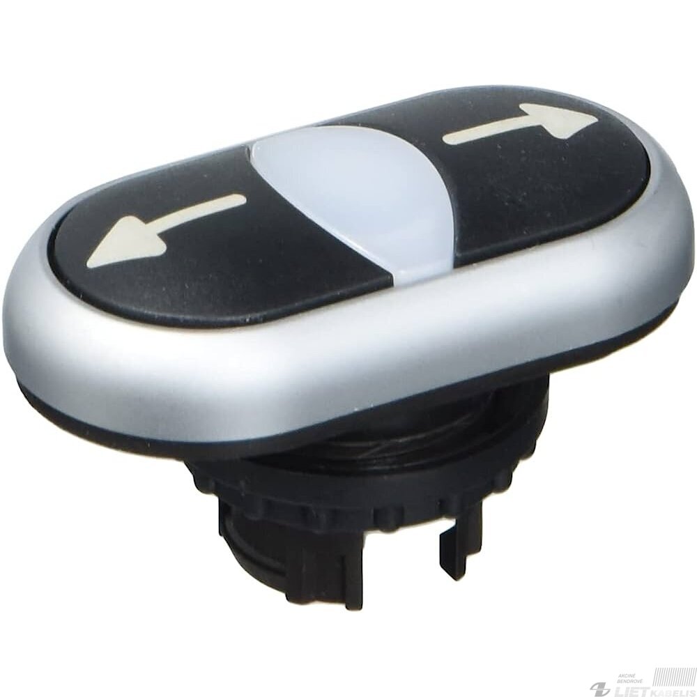 Galvutė mygtukui dviguba M22-DDL-S-X7/X7 juoda, EATON Galvutė mygtukui dviguba M22-DDL-S-X7/X7 juoda, EATON