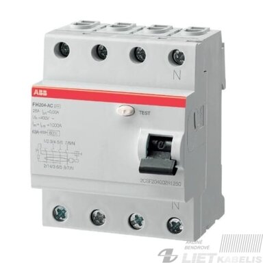 Nuotėkio rėlė, FH204 AC-40A/0,03 ABB