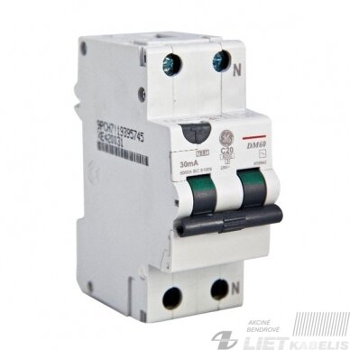 Nuotėkio rėlė, DM60 20/1N/C/003 GE Nuotėkio rėlė, DM60 20/1N/C/003 GE