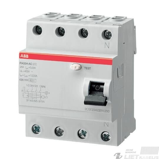 Nuotėkio rėlė, FH204 AC-40A/0,03 ABB