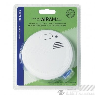 Optinis dūmų detektorius ir aliarmas, AIRAM 2