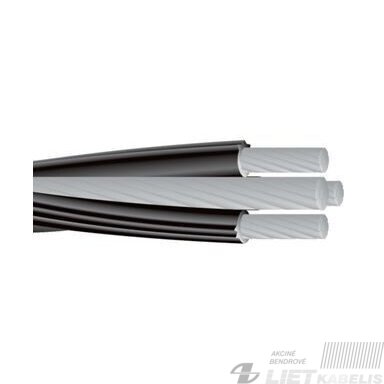 Oro linijų kabelis su PE izoliacija AMKA 3x25+35mm² Oro linijų kabelis su PE izoliacija AMKA 3x25+35mm²