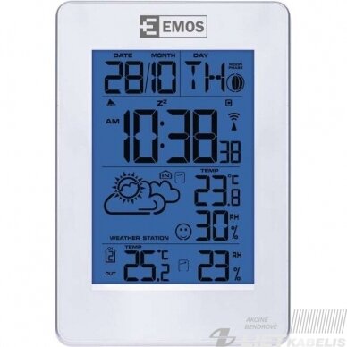 Orų stotelė IN/OUT E3003 (t°C,data,laikas,drėgmė), Emos 1 Orų stotelė IN/OUT E3003 (t°C,data,laikas,drėgmė), Emos 1