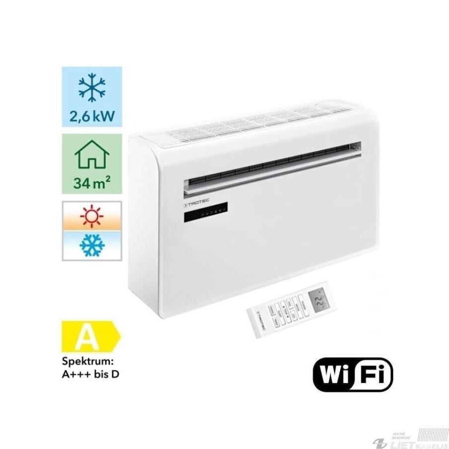 Oro kondicionieriaus PAC-W 2650 SH be išorinio bloko su WI-FI Trotec 1
