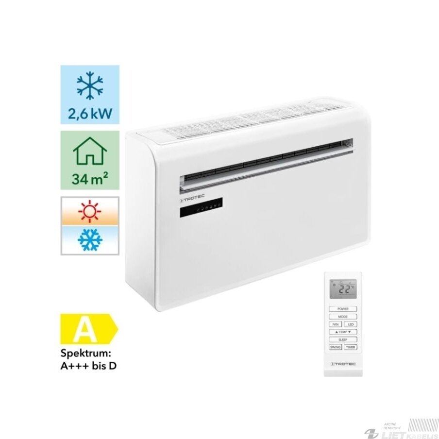 Oro kondicionieriaus PAC-W 2650 SH be išorinio bloko su WI-FI Trotec 2 Oro kondicionieriaus PAC-W 2650 SH be išorinio bloko su WI-FI Trotec 2