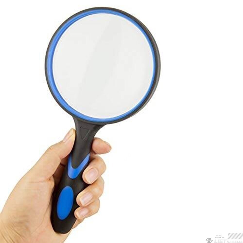 Padidinimo stiklas MGLS65 su gumuota rankena 65mm 1 Padidinimo stiklas MGLS65 su gumuota rankena 65mm 1