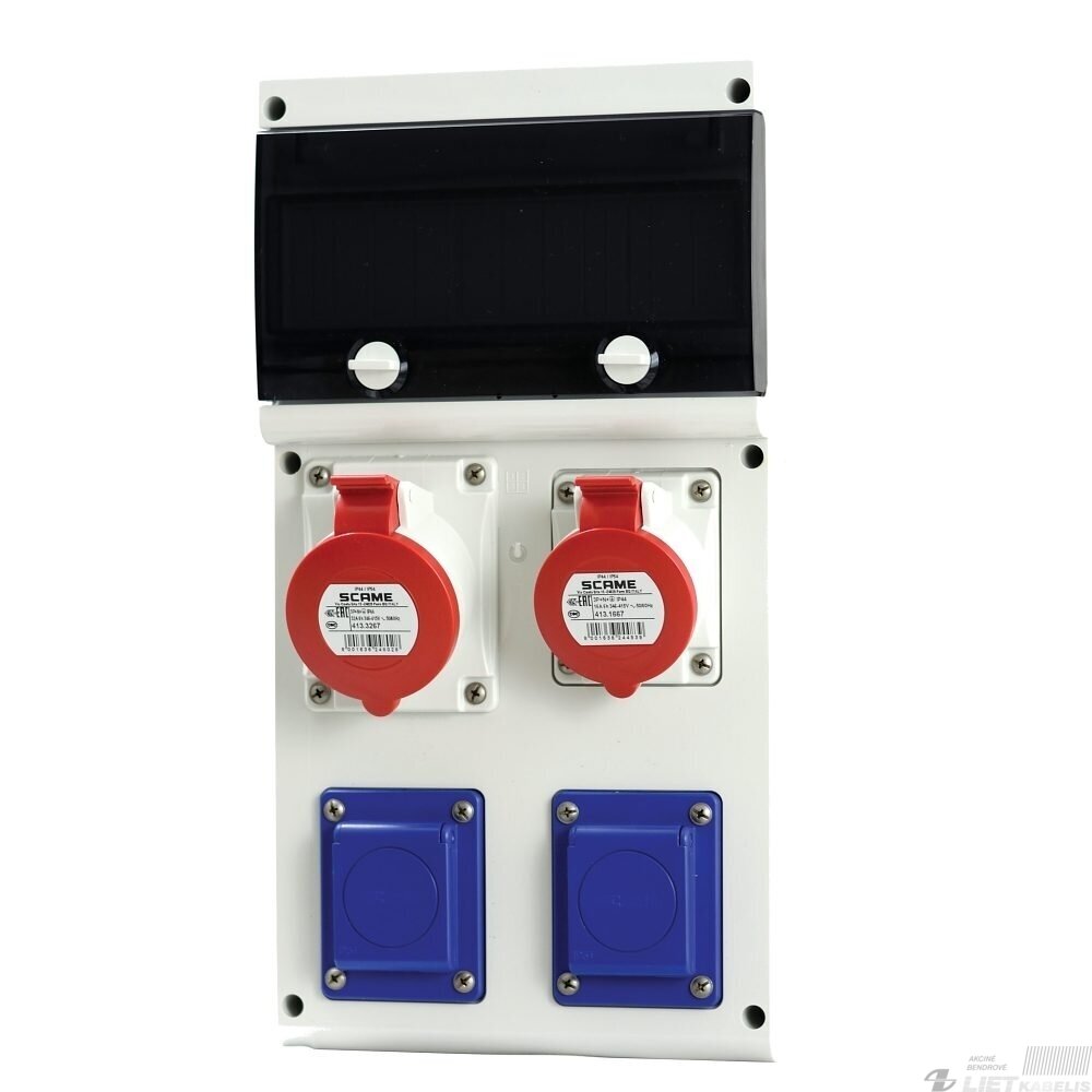 Paskirstymo skydas 632D.3122 1x16A,1x32A,2x230V, Scame