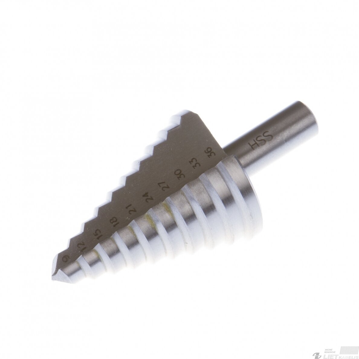 Pakopinis metalo grąžtas, 10 žingsnių, 9-36mm