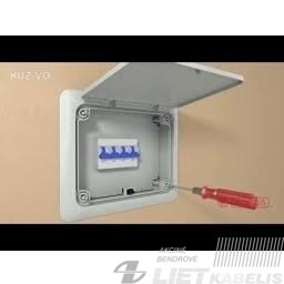 Paskirstymo dėžutė potinkinė, fasadui KUZ-VO 196x156x86mm Kopos Kolin 3 Paskirstymo dėžutė potinkinė, fasadui KUZ-VO 196x156x86mm Kopos Kolin 3