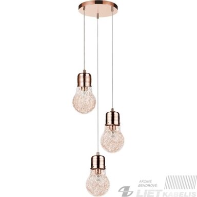Pakabinamas šviestuvas Britop Bulb, 3X60W, E27