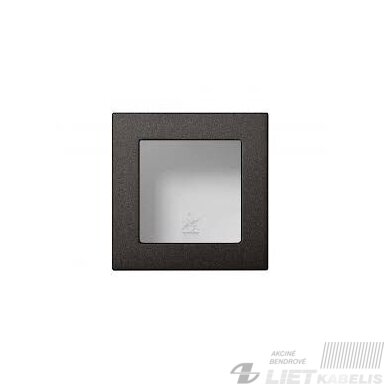 Paviršinio montavimo dėžutė PMD-001, 1vietos, juoda, EPSILON Slim Line, Liregus