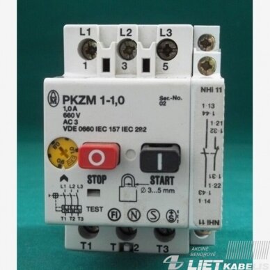 Papildomas kontaktas, NHI11-PKZ0 1NC+1NO (šoninis), Eaton 1