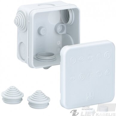 Paskirstymo dėžutė HP 70-L (75x75x42mm) virštinkinė, IP55, Spelsberg Paskirstymo dėžutė HP 70-L (75x75x42mm) virštinkinė, IP55, Spelsberg