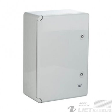 Paskirstymo skydelis plastikinis 500x700x250mm, IP65, ABS be halogenų, F-Elektro Paskirstymo skydelis plastikinis 500x700x250mm, IP65, ABS be halogenų, F-Elektro