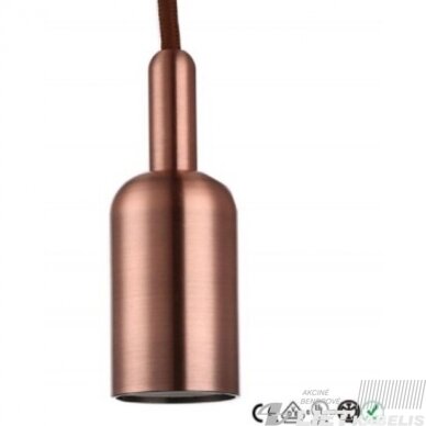 Lempos laikiklis MT05 E27 metalinis/žalvaris SM Lempos laikiklis MT05 E27 metalinis/žalvaris SM