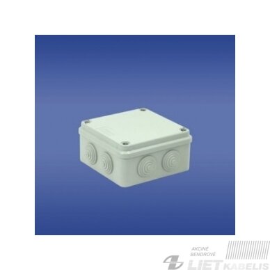 Paviršinė hermetinė dėžutė PH-1A.3 108x108x56mm, IP65, Elektro-Plast Paviršinė hermetinė dėžutė PH-1A.3 108x108x56mm, IP65, Elektro-Plast