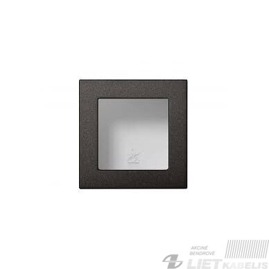 Paviršinio montavimo dėžutė PMD-001, 1vietos, juoda, EPSILON Slim Line, Liregus Paviršinio montavimo dėžutė PMD-001, 1vietos, juoda, EPSILON Slim Line, Liregus