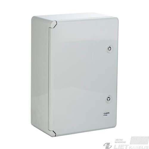 Paskirstymo skydelis plastikinis 500x700x250mm, IP65, ABS be halogenų, F-Elektro Paskirstymo skydelis plastikinis 500x700x250mm, IP65, ABS be halogenų, F-Elektro