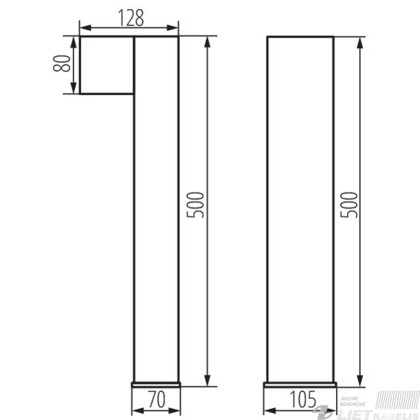 Pastatomas šviestuvas NOVIA 120 D, 1x20W, IP44, Kanlux 3 Pastatomas šviestuvas NOVIA 120 D, 1x20W, IP44, Kanlux 3