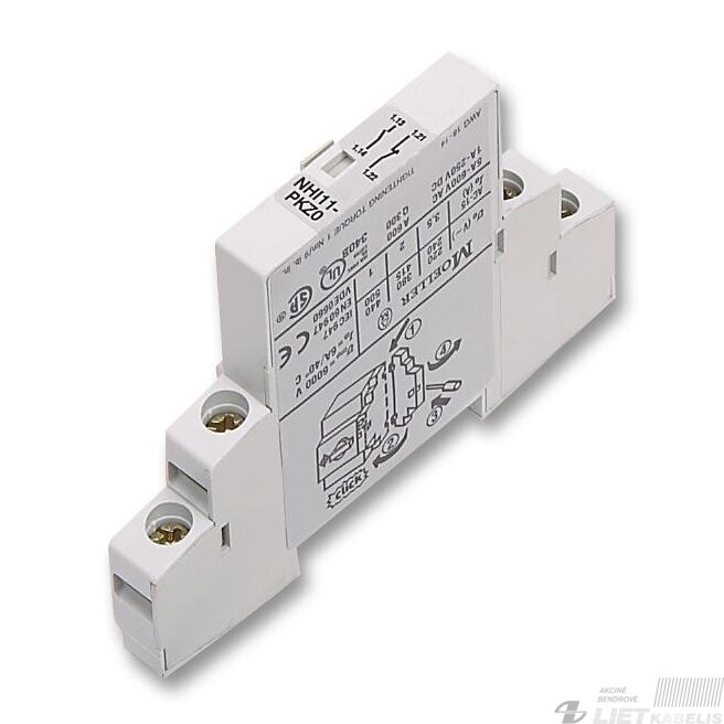 Papildomas kontaktas, NHI11-PKZ0 1NC+1NO (šoninis), Eaton Papildomas kontaktas, NHI11-PKZ0 1NC+1NO (šoninis), Eaton