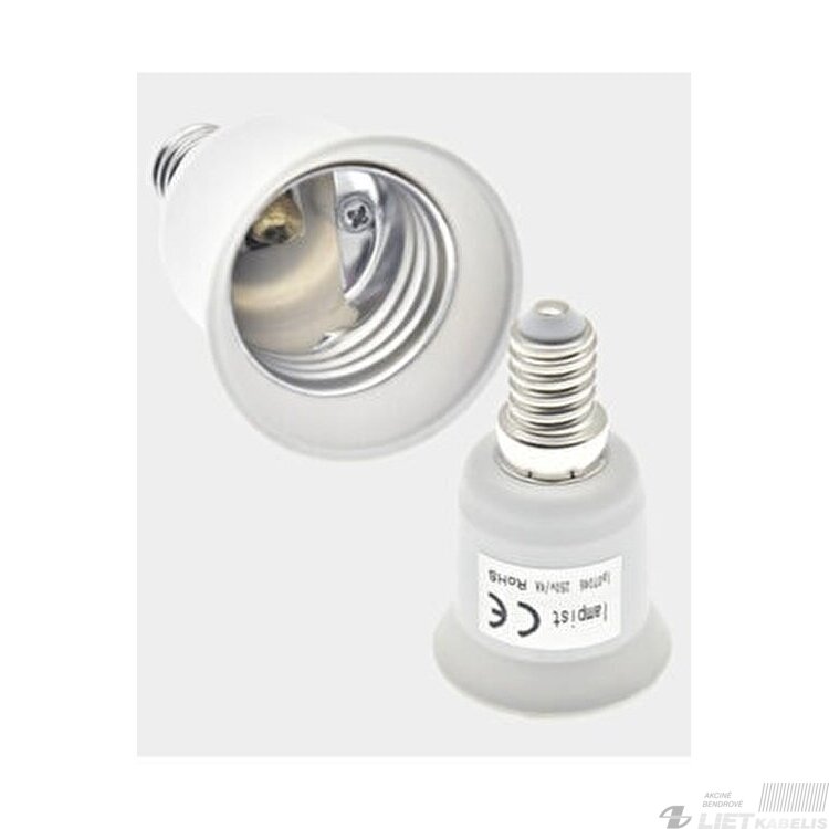 Patronas/perėjimas iš E14 į E27 Patronas/perėjimas iš E14 į E27