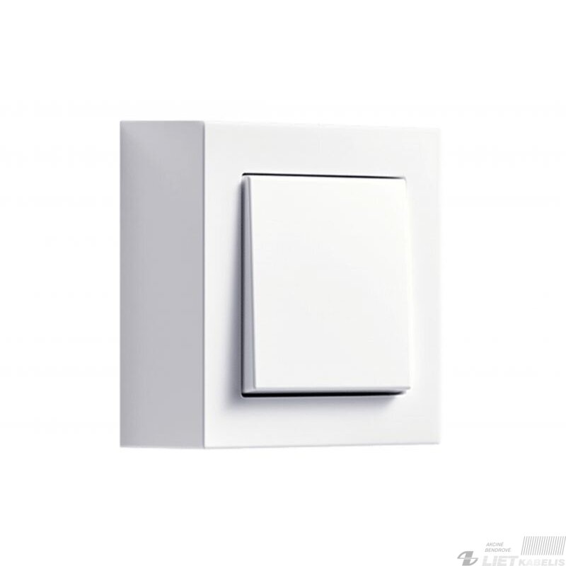 Paviršinio montavimo dėžutė PMD-001, 1vietos, balta, EPSILON Slim Line, Liregus 1