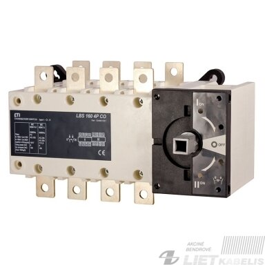 Perjungiklis 1-0-2 LBS 400 4P CO 4P, 400A, ETI