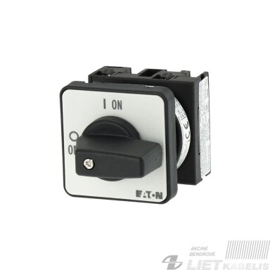 Jungiklis T0-1-102/E 2P 20A panelinis EATON Jungiklis T0-1-102/E 2P 20A panelinis EATON