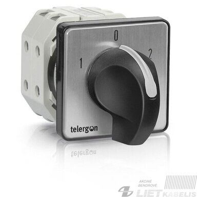 Perjungiklis kumštelinis 4G 25-53-U, 25A, 6P (1-0-2), įleidžiamas, Telergon Perjungiklis kumštelinis 4G 25-53-U, 25A, 6P (1-0-2), įleidžiamas, Telergon