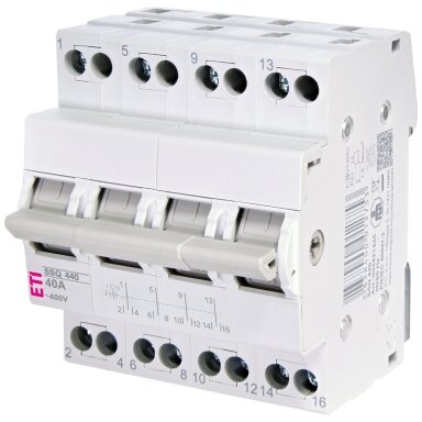 Perjungiklis modulinis 3F/40A 1-0-2, be rankenos, SSQ 440, ETI Perjungiklis modulinis 3F/40A 1-0-2, be rankenos, SSQ 440, ETI