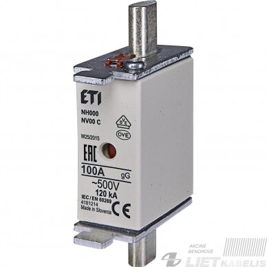 Peilinis saugiklis WT-1C 100A,ETI Peilinis saugiklis WT-1C 100A,ETI