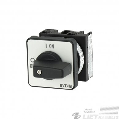 Jungiklis T0-1-102/E 2P 20A panelinis EATON Jungiklis T0-1-102/E 2P 20A panelinis EATON