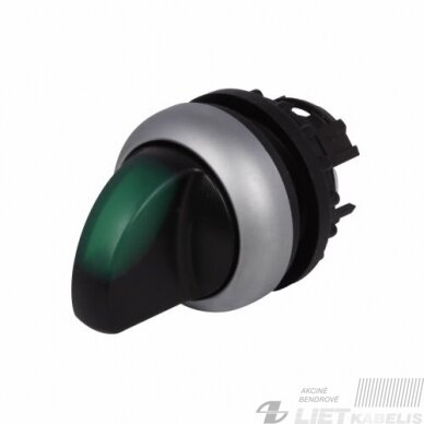 Rankenėlė perjungikliui M22-WRLK-G 2 pozicijų, su fiksatoriumi,žalia, skaidri, Eaton Rankenėlė perjungikliui M22-WRLK-G 2 pozicijų, su fiksatoriumi,žalia, skaidri, Eaton