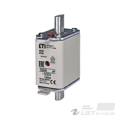 Peilinis saugiklis WT-00/gG 160A, ETI