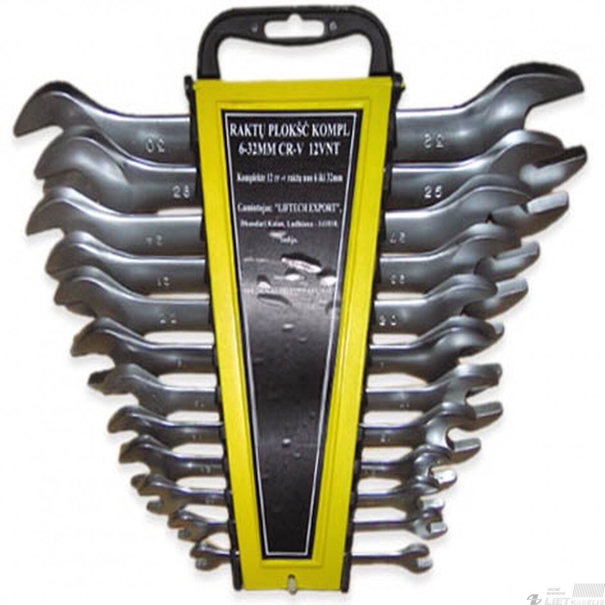 Plokščių raktų rinkinys 6-32mm,12vnt., Vagner 1 Plokščių raktų rinkinys 6-32mm,12vnt., Vagner 1