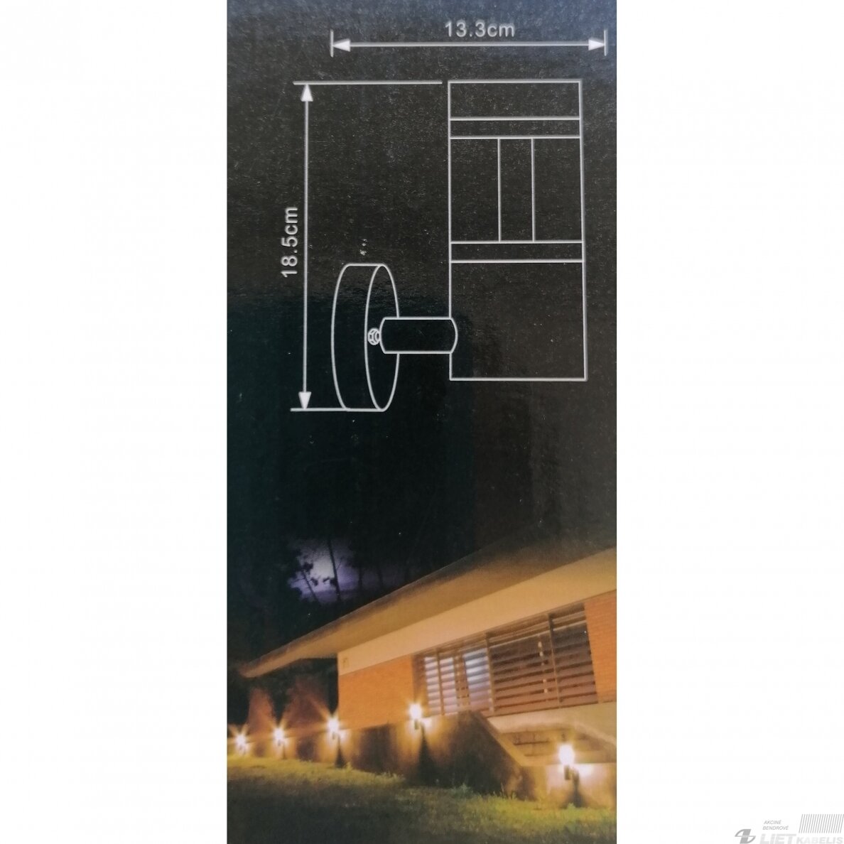 Prie sienos tvirtinamas LED šviestuvas ALBERO-A, 11W, IP54, GTV 2 Prie sienos tvirtinamas LED šviestuvas ALBERO-A, 11W, IP54, GTV 2