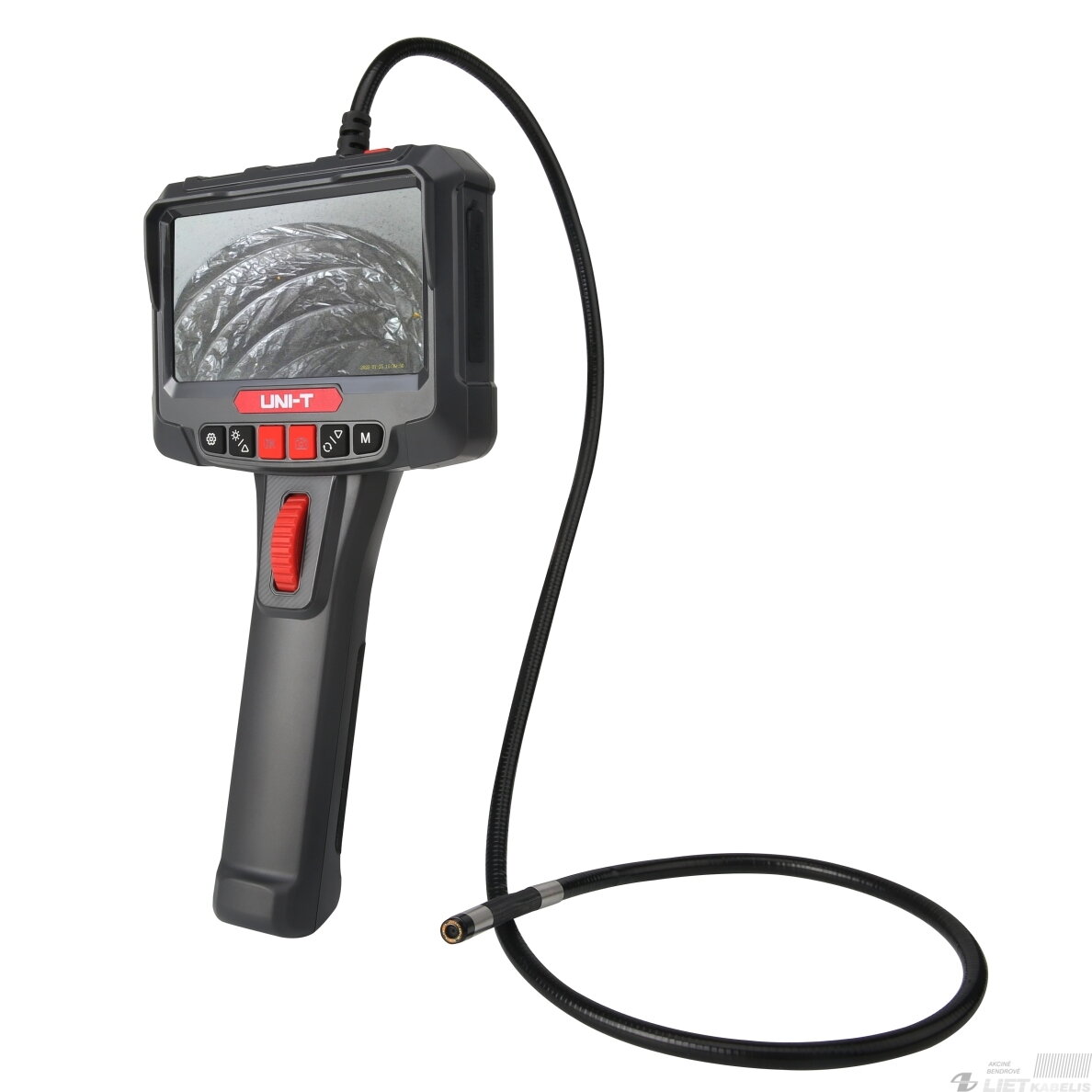 Profesionalus boroskopas su 360° sukinėjamu galu, 5.0", 70°, 8mm, 3m, CMOS, IP67, 32GB, UNI-T 1 Profesionalus boroskopas su 360° sukinėjamu galu, 5.0", 70°, 8mm, 3m, CMOS, IP67, 32GB, UNI-T 1