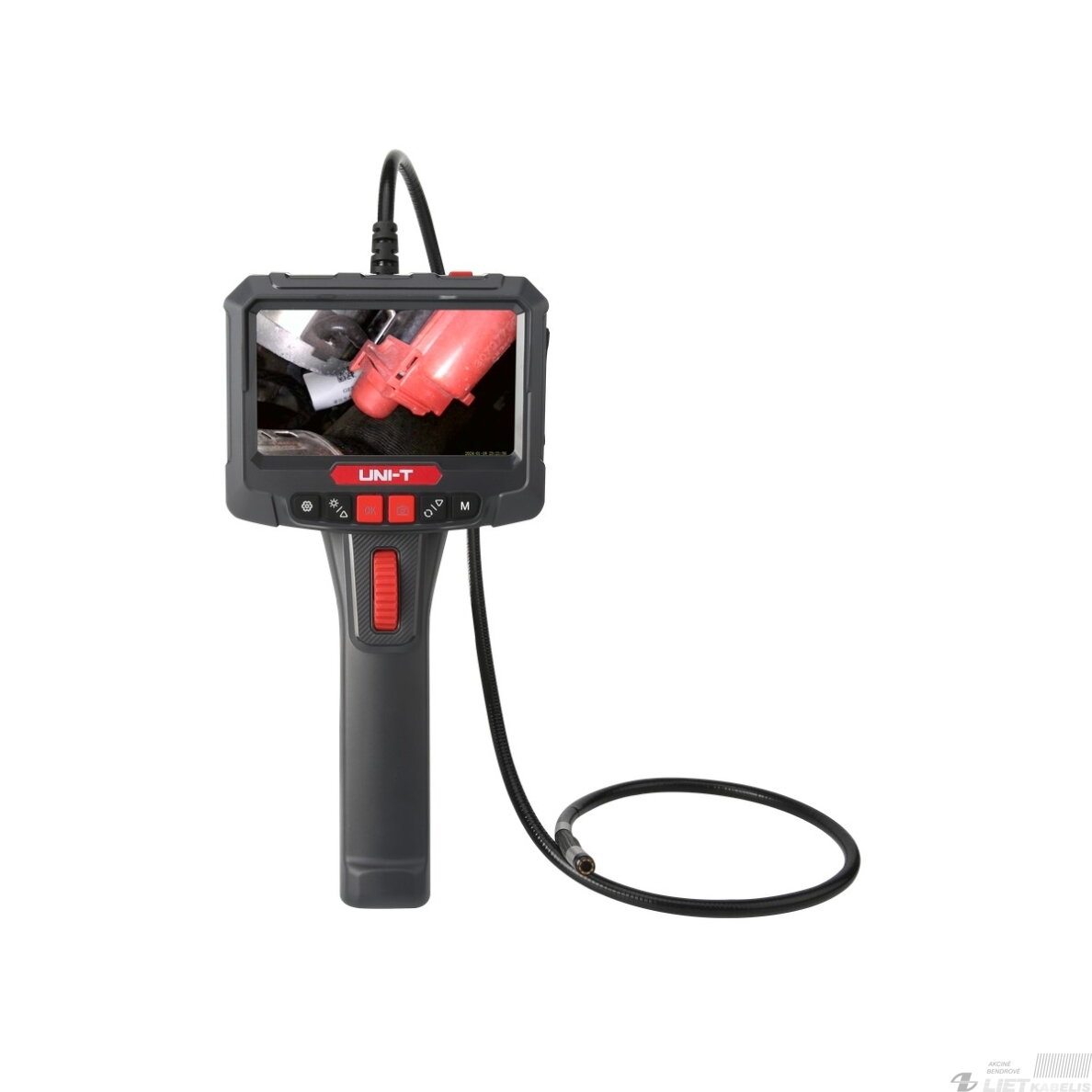 Profesionalus boroskopas su 360° sukinėjamu galu, 5.0", 70°, 8mm, 3m, CMOS, IP67, 32GB, UNI-T 4