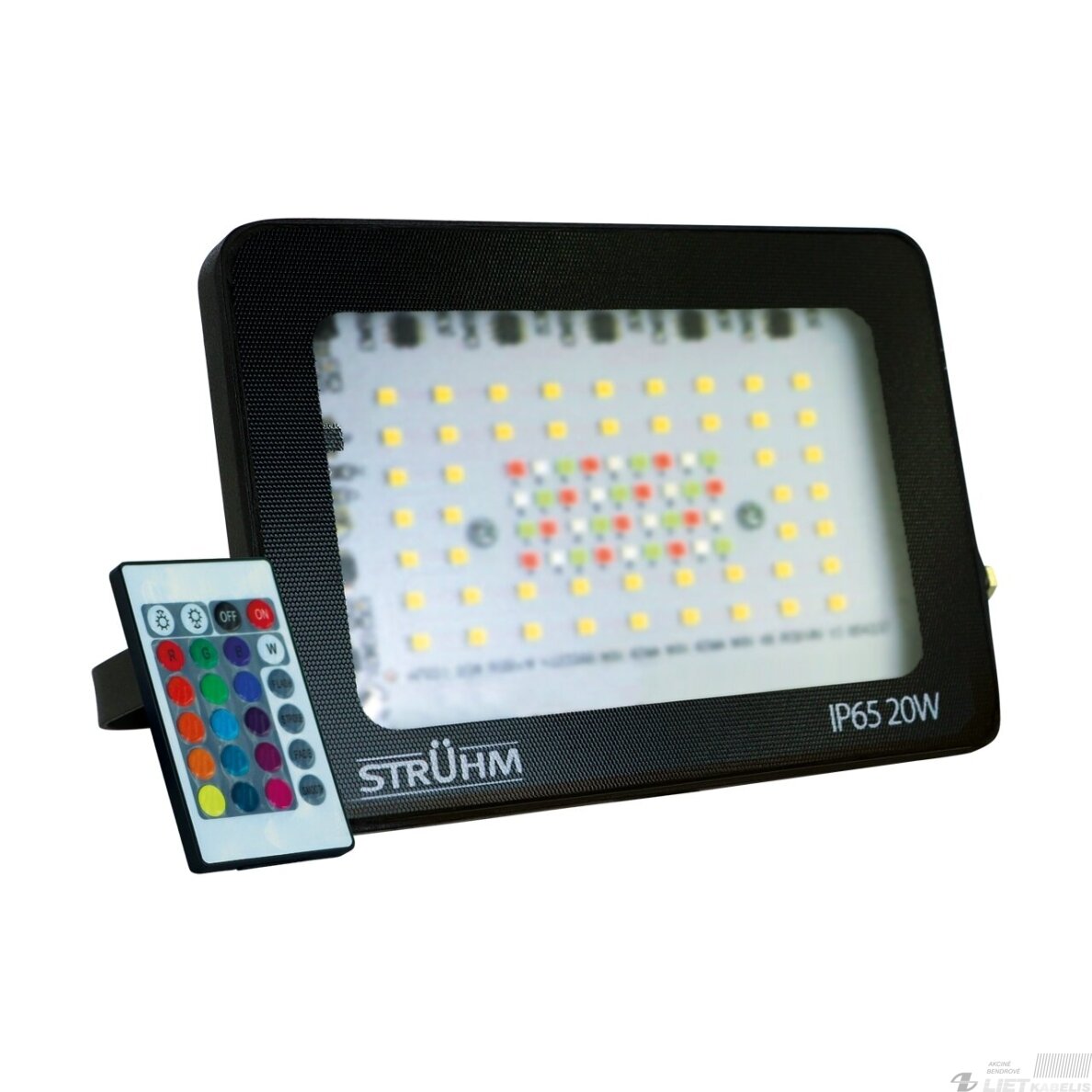 LED prožektorius TABLET 20W, 4300K, 2070lm, RGB, juodas, IP65, STRUHM LED prožektorius TABLET 20W, 4300K, 2070lm, RGB, juodas, IP65, STRUHM