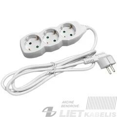 Prailgintojas 3 vietų 3m su įžeminimu 3x1.5mm², VPB