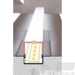 Profilis aliuminis LED  juostoms įleidžiamas Vario, 30-04 2m 3