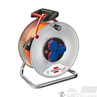 Prailgintuvas su metaline rite  25m, 3v, 3x1,5mm, IP44, Brennenstuhl