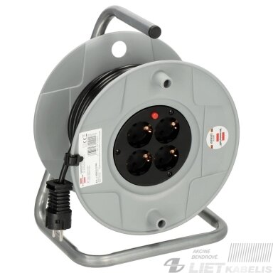 Prailgintuvas su rite su įžeminimu 230V, 4x1,5mm², plastikinė , IP44, 25m, Brennenstuhl Prailgintuvas su rite su įžeminimu 230V, 4x1,5mm², plastikinė , IP44, 25m, Brennenstuhl
