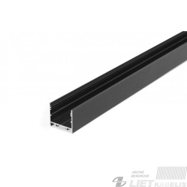 Profilis aliuminis LED juostai VARIO30-02 juodas, 2m,Topmet Profilis aliuminis LED juostai VARIO30-02 juodas, 2m,Topmet