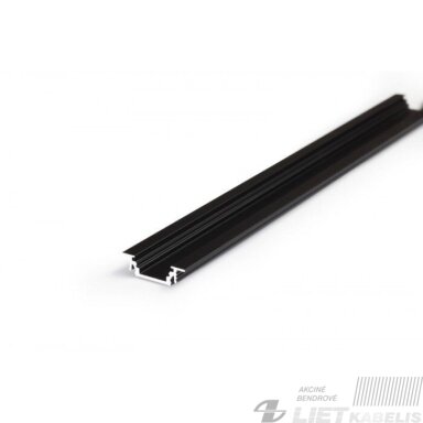 Profilis LED juostai Groove10 anoduotas juodas, Topmet