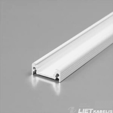 Profilis LED juostai pridedamas baltas, ACE BC/UX 2m, Topmet