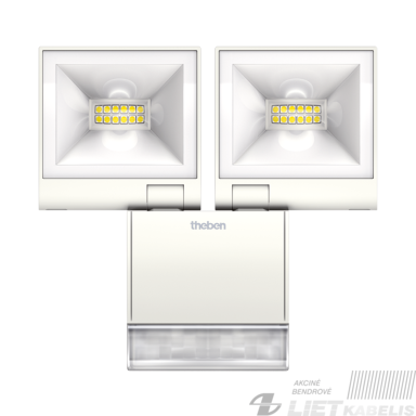 Prožektorius LED theLEDa S20 WH 20W, 4000K,1680lm, IP55, baltas su judesio jutikliu , THEBEN Prožektorius LED theLEDa S20 WH 20W, 4000K,1680lm, IP55, baltas su judesio jutikliu , THEBEN