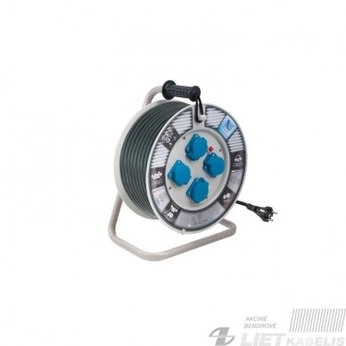 Prailgintojas su rite 4 vietų, H05RR-F 3x2,5mm², 30m, IP44, Pawbol Prailgintojas su rite 4 vietų, H05RR-F 3x2,5mm², 30m, IP44, Pawbol
