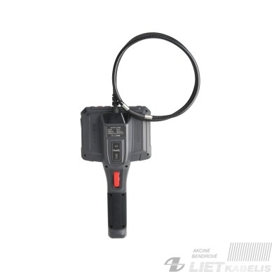 Profesionalus boroskopas su 360° sukinėjamu galu, 5.0", 70°, 8mm, 3m, CMOS, IP67, 32GB, UNI-T 5